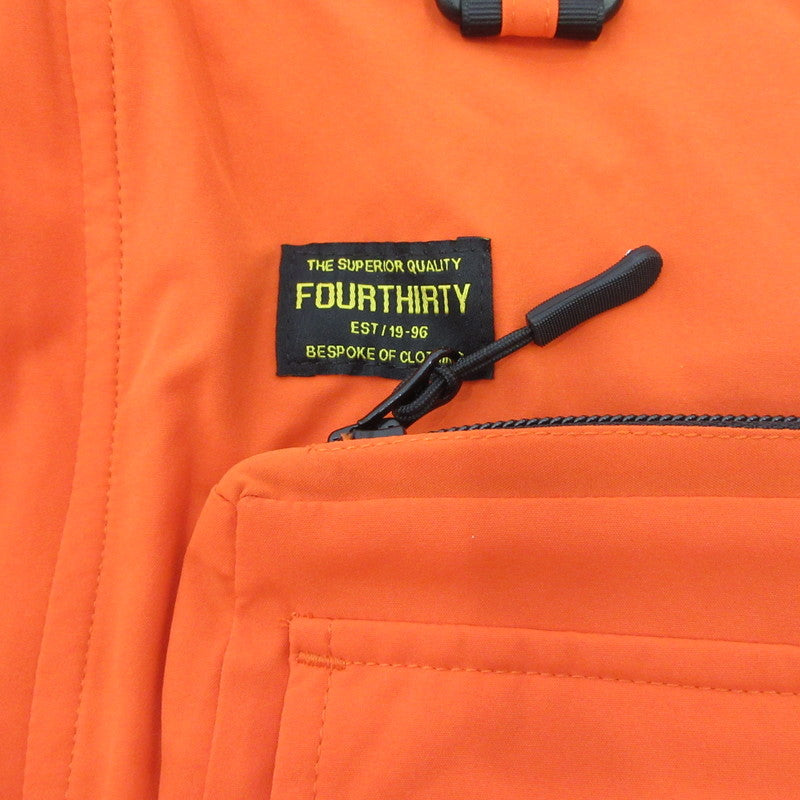 【中古】430 - FOURTHIRTY - | フォーサーティー PAD FISH CONVERTIBLE JACKET 中綿ジャケット 23-156 オレンジ サイズ:1