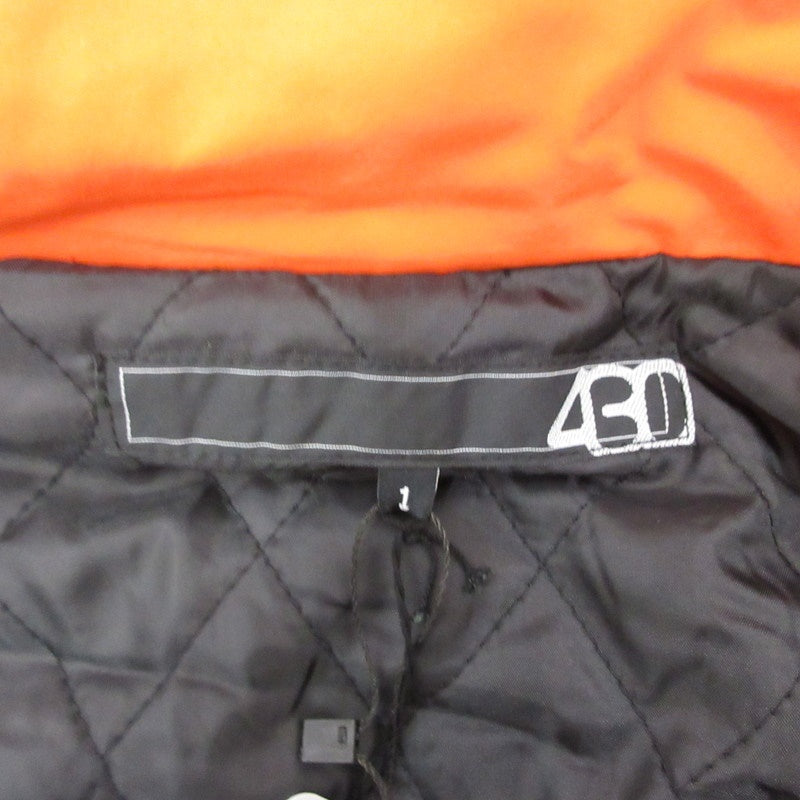 【中古】430 - FOURTHIRTY - | フォーサーティー PAD FISH CONVERTIBLE JACKET 中綿ジャケット 23-156 オレンジ サイズ:1