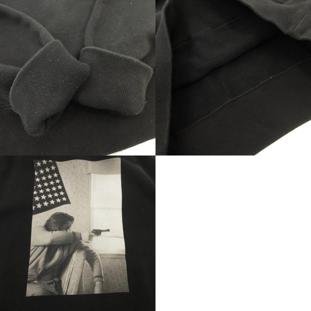 WACKOMARIA | ワコマリア HEAVY WEIGHT PULLOVER HOODED SWEAT SHIRT パーカー STIELO-WM-LC-SS02 ×Stie-lo ×LARRY CLARK ブラック サイズ:M