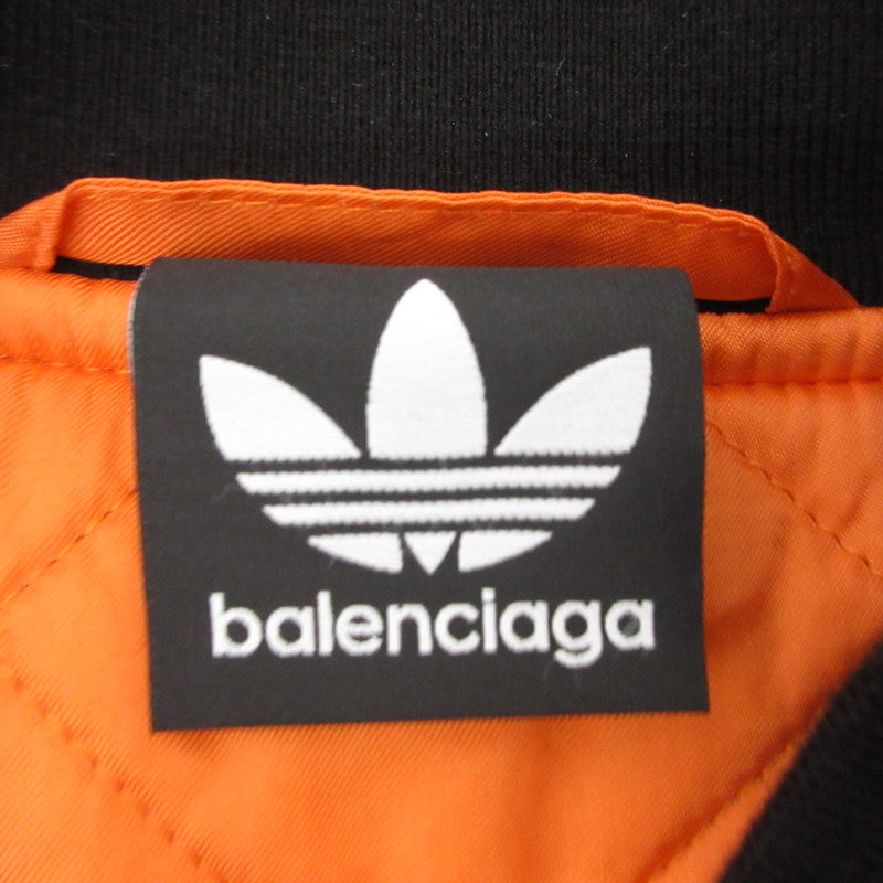 【中古】BALENCIAGA | バレンシアガ SIDE LINE BOMBER JACKET ミリタリーコート 725335 TN027 ブラック サイズ:44