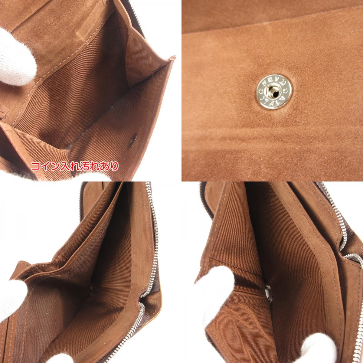 【中古】ARTS&CRAFTS | アーツアンドクラフツ CORDOVAN ACC ROUND ZIP BILLFOLD WALLET 二つ折り財布 ブラウン