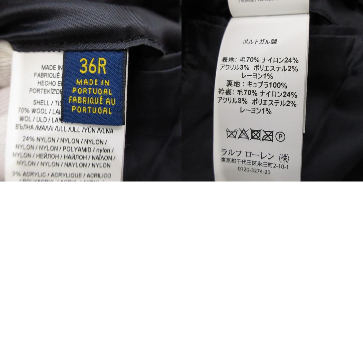 【中古】POLO RALPH LAUREN | ポロ・ラルフローレン 比翼3Bチェスター その他アウター 4700784459 ネイビー サイズ:36