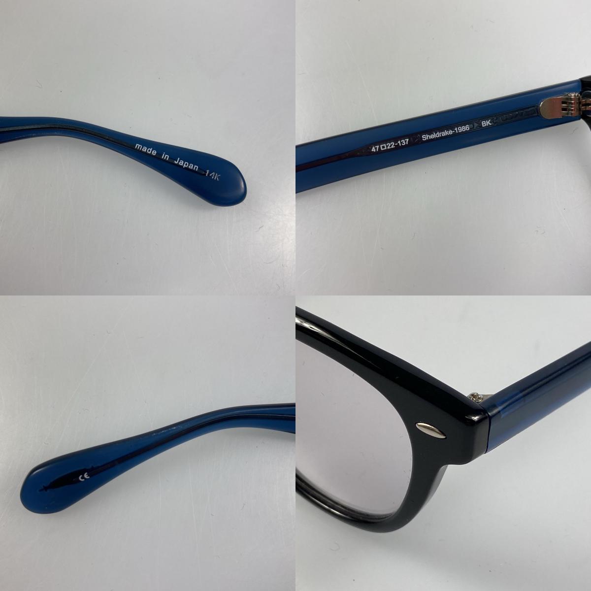 【中古】OLIVER PEOPLES | オリバーピープルズ SHELDRAKE-1986 サングラス サイズ:47□22 ブラック