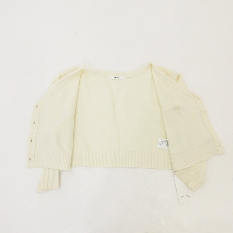 【中古】snidel | スナイデル ブローチ付きショートカーディガン カーディガン SWNT244240 -