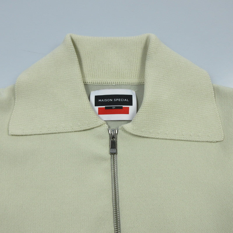 【中古】MAISON SPECIAL | メゾンスペシャル ハーフジッププライムオーバーニットポロ その他トップス 11222261307 ベージュ サイズ:1