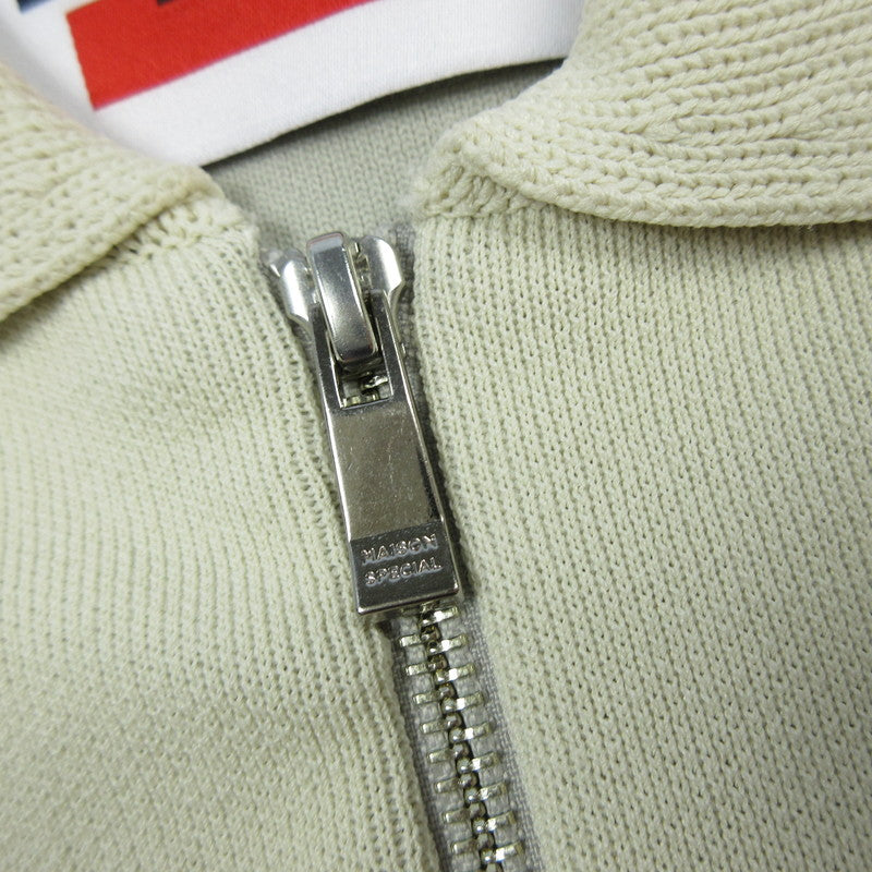 【中古】MAISON SPECIAL | メゾンスペシャル ハーフジッププライムオーバーニットポロ その他トップス 11222261307 ベージュ サイズ:1