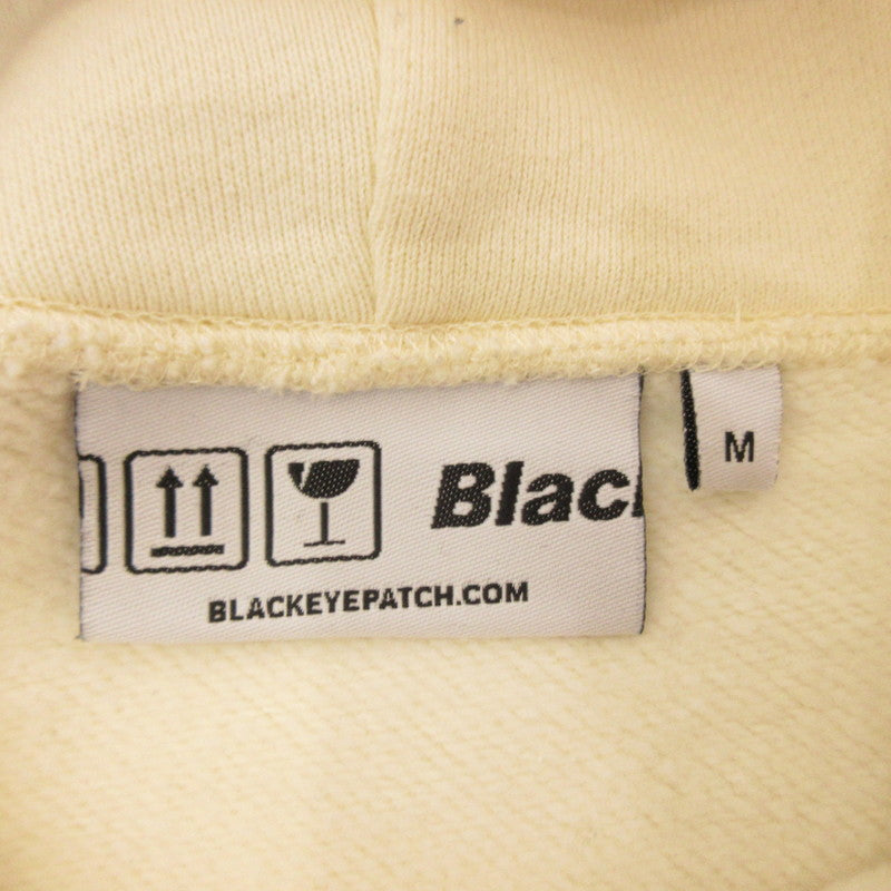 【中古】BlackEyePatch | ブラックアイパッチ HANDLE WITH CARE LABEL HOODIE パーカー BEPFW21TP26 ベージュ サイズ:M
