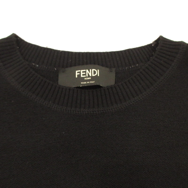 【中古】FENDI | フェンディ バッグバグズモンスターアイ セーター FAE537 AAY3 国内正規品 ブラック サイズ:48