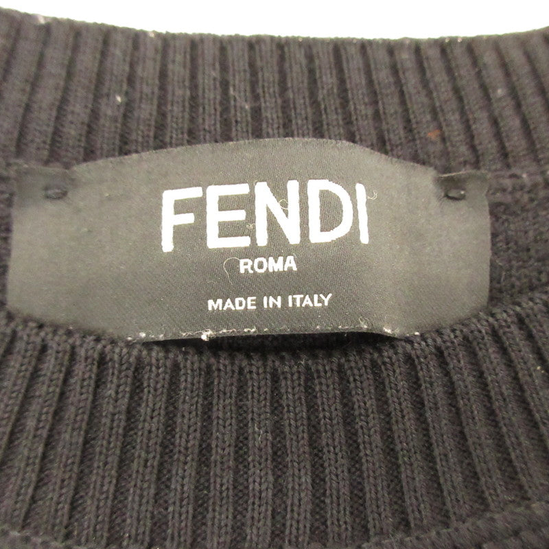 【中古】FENDI | フェンディ バッグバグズモンスターアイ セーター FAE537 AAY3 国内正規品 ブラック サイズ:48