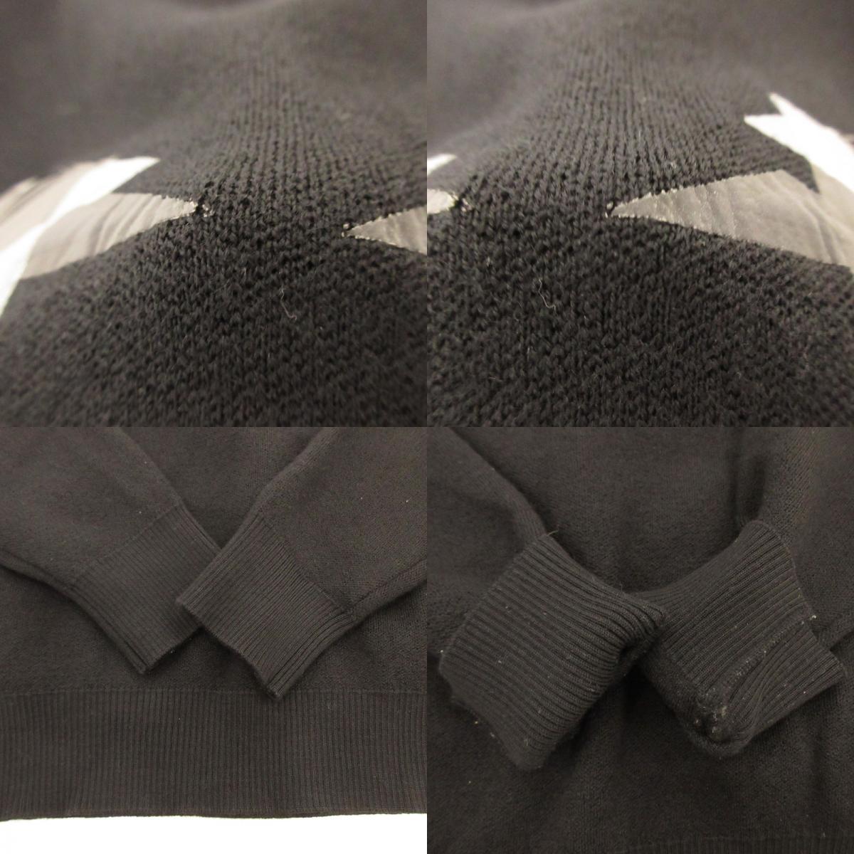【中古】FENDI | フェンディ バッグバグズモンスターアイ セーター FAE537 AAY3 国内正規品 ブラック サイズ:48