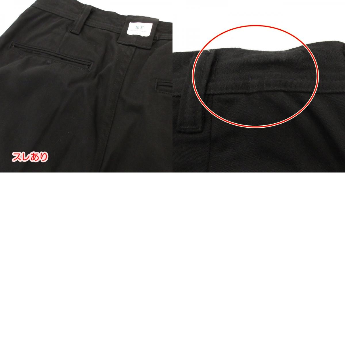 SASSAFRAS | ササフラス WHEEL BARROW PANTS チノパンツ SF-232079 ブラック サイズ:M