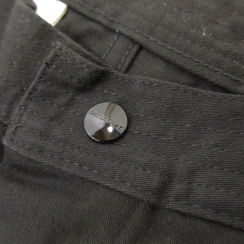 【中古】SASSAFRAS | ササフラス WHEEL BARROW PANTS チノパンツ SF-232079 ブラック サイズ:M