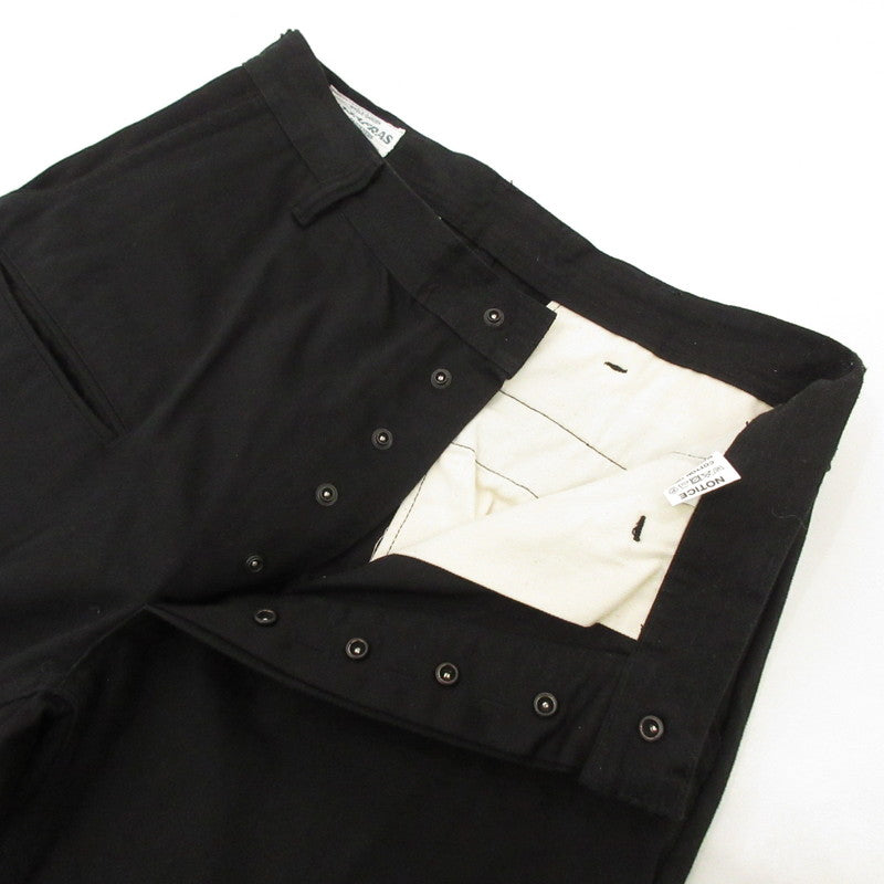 【中古】SASSAFRAS | ササフラス WHEEL BARROW PANTS チノパンツ SF-232079 ブラック サイズ:M