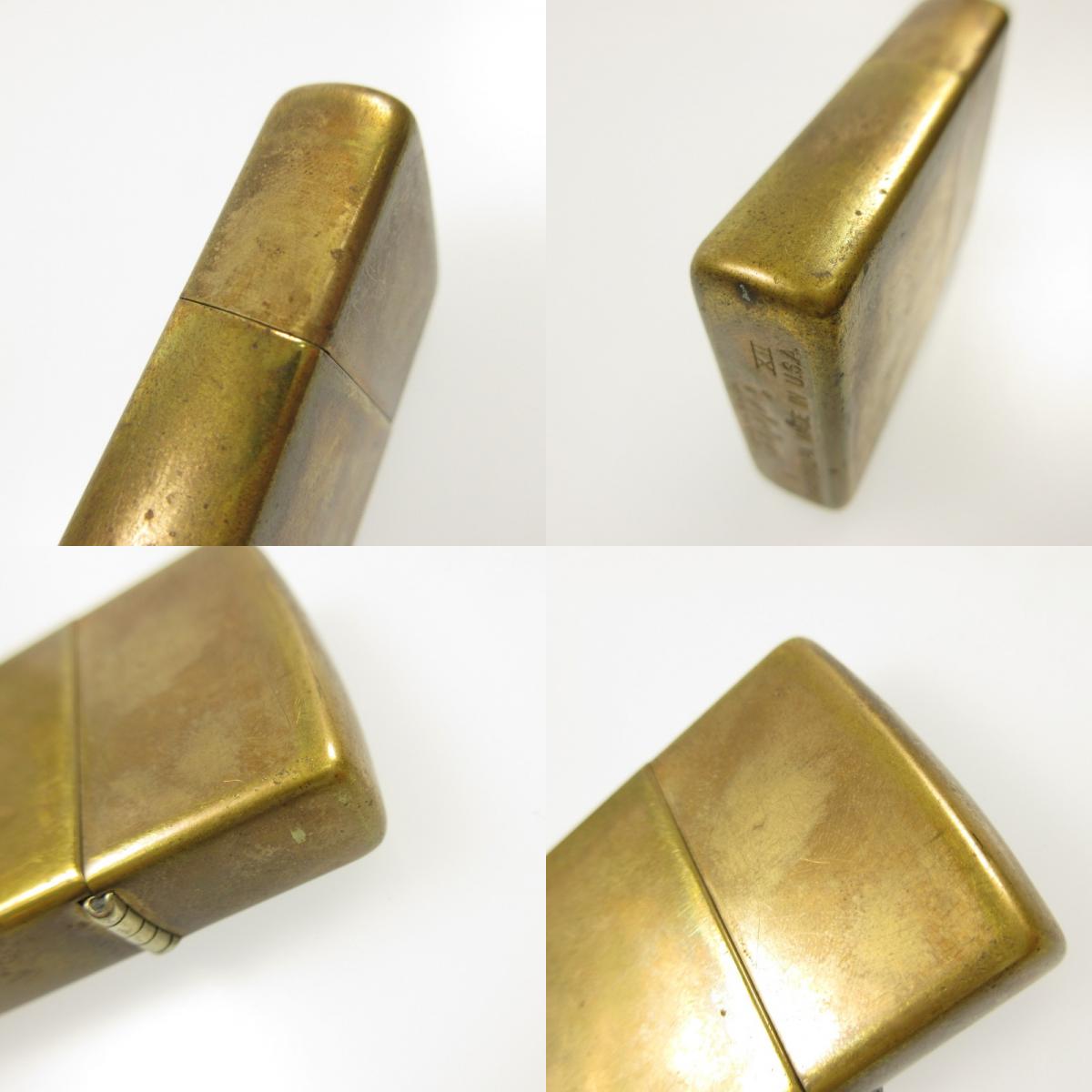 【中古】ZIPPO | ジッポ SOLID BRASS CANADA ライター 年式:1997年製 ゴールド