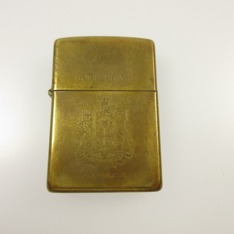 【中古】ZIPPO | ジッポ SOLID BRASS CANADA ライター 年式:1997年製 ゴールド