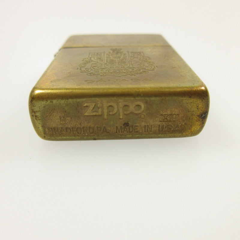 【中古】ZIPPO | ジッポ SOLID BRASS CANADA ライター 年式:1997年製 ゴールド