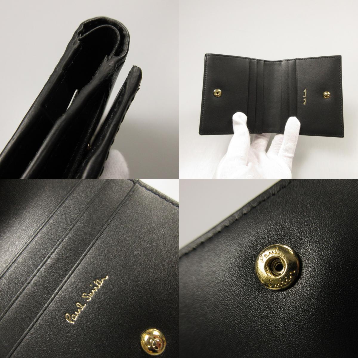 【中古】Paul Smith | ポール・スミス ストライプポイント 長財布 873301 P762 ブラック