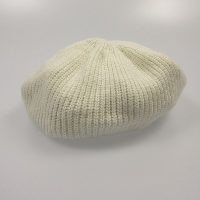 【中古】eimy istoire | エイミーイストワール ロゴニットベレー ベレー帽 1124572220 2024A/W ホワイト