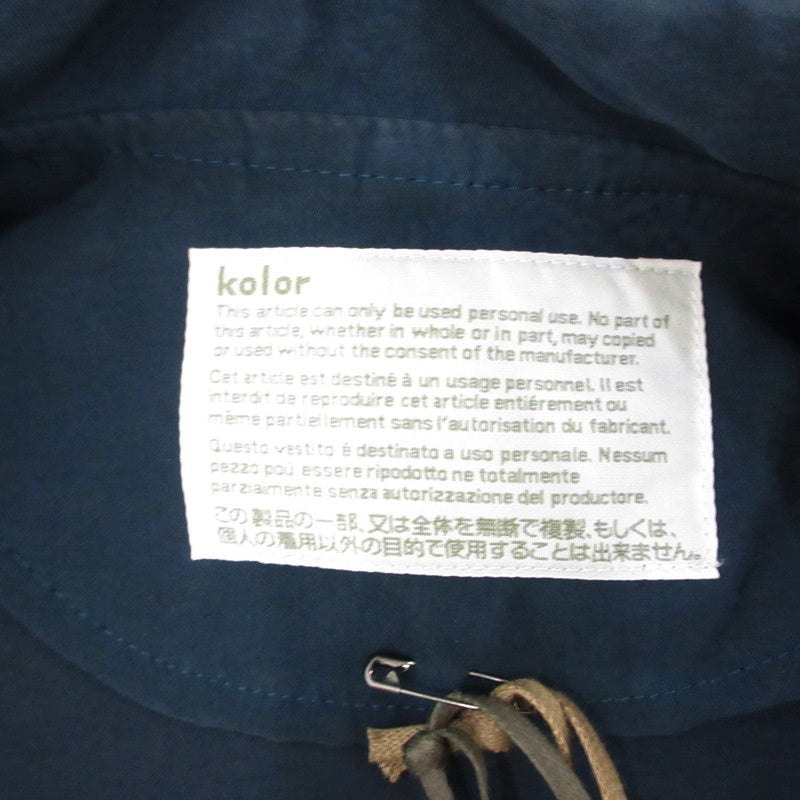 【中古】kolor | カラー ビスコースナイロンコーチジャケット その他アウター 23SCM-G05105 2023S/S サイズ:1