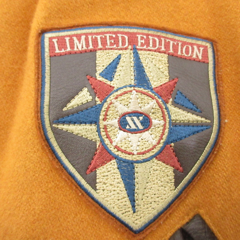 【中古】 袖革 スタジャン ブラウン サイズ:M