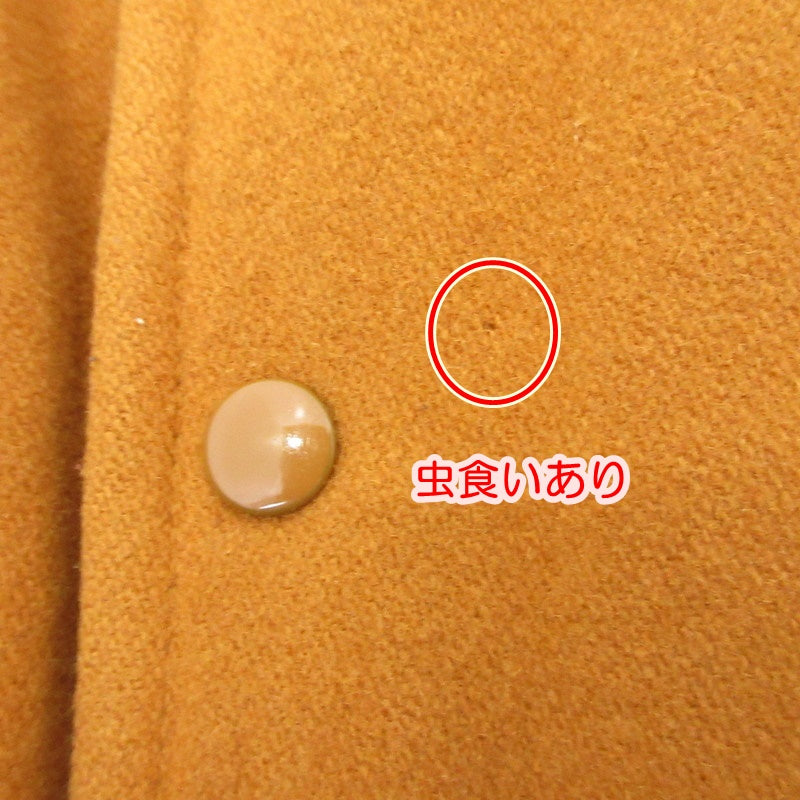 【中古】 袖革 スタジャン ブラウン サイズ:M