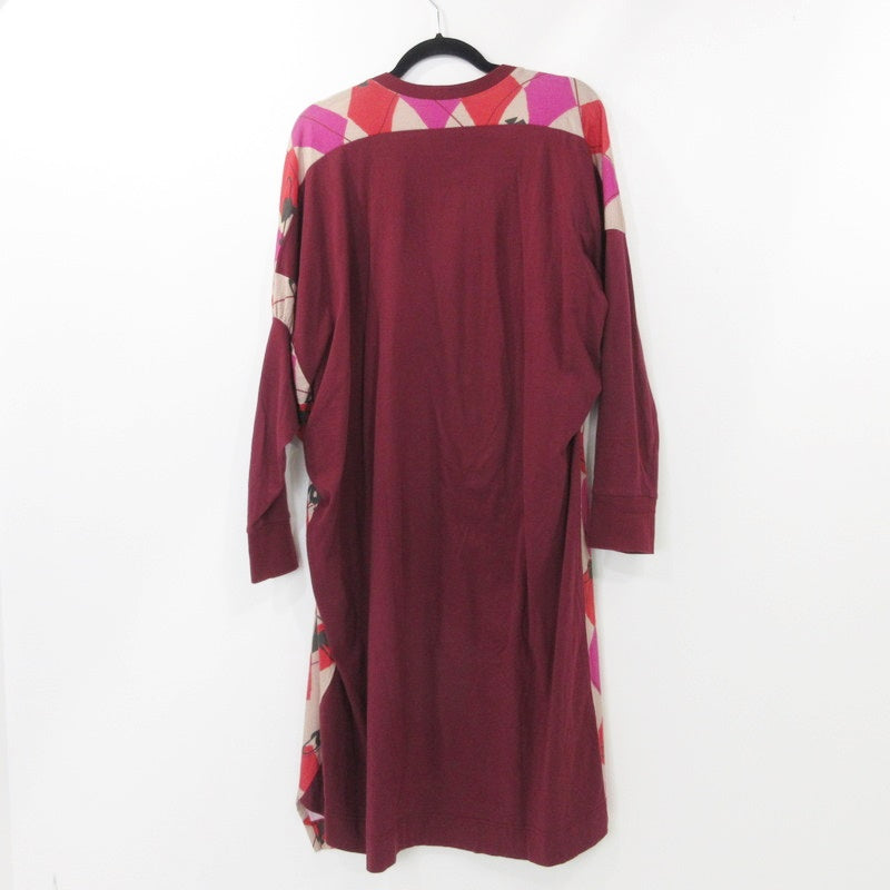 【中古】Vivienne Westwood Red Label | ヴィヴィアンウエストウッド レッドレーベル ハ-レクインプリントドレス ワンピース 16-12-502018 レッド