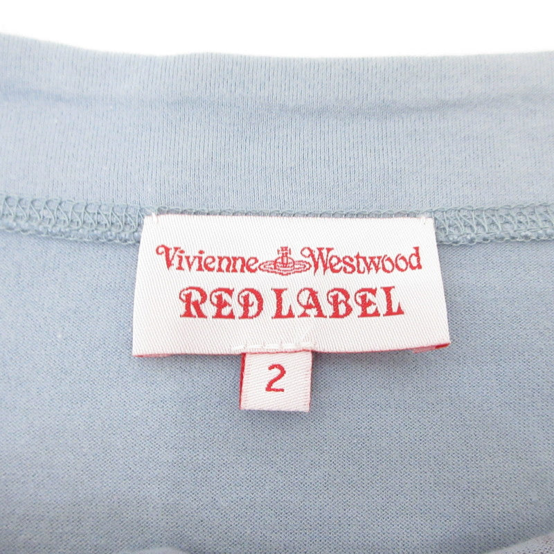 【中古】Vivienne Westwood Red Label | ヴィヴィアンウエストウッド レッドレーベル アートデザイン ワンピース 16-01-562009 ライトブルー サイズ:2