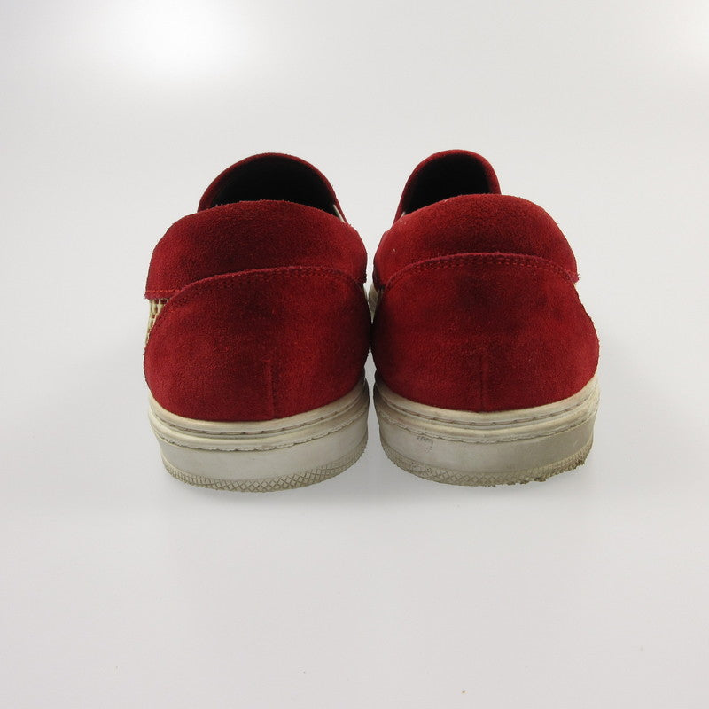 【中古】JIMMY CHOO | ジミーチュウ スリッポン レッド