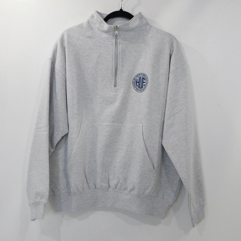 【中古】HUF | ハフ REGIONAL HALF ZIP FLEECE スウェット FL80051 グレー サイズ:M