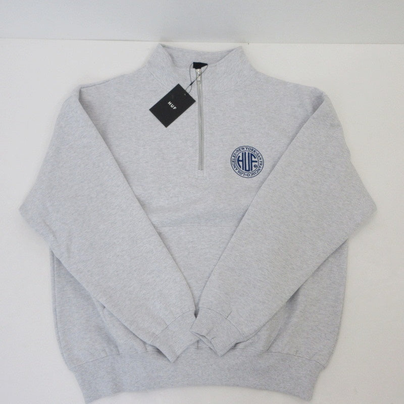 【中古】HUF | ハフ REGIONAL HALF ZIP FLEECE スウェット FL80051 グレー サイズ:M