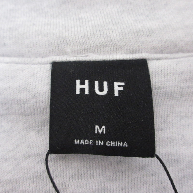 【中古】HUF | ハフ REGIONAL HALF ZIP FLEECE スウェット FL80051 グレー サイズ:M