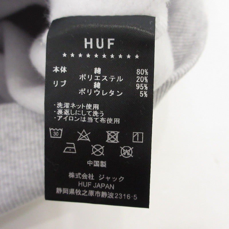 【中古】HUF | ハフ REGIONAL HALF ZIP FLEECE スウェット FL80051 グレー サイズ:M