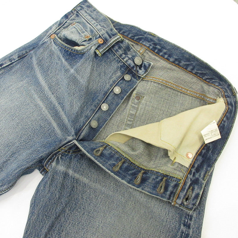【中古】The REAL McCOY'S | ザリアルマッコイズ WASHED デニムパンツ 001XX ブルー