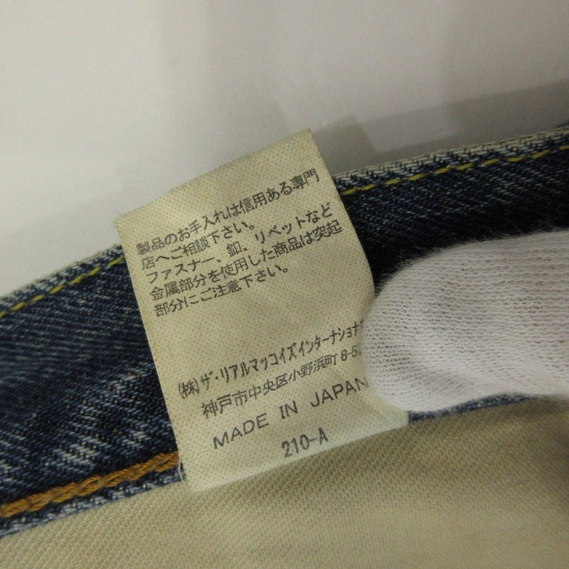【中古】The REAL McCOY'S | ザリアルマッコイズ WASHED デニムパンツ 001XX ブルー