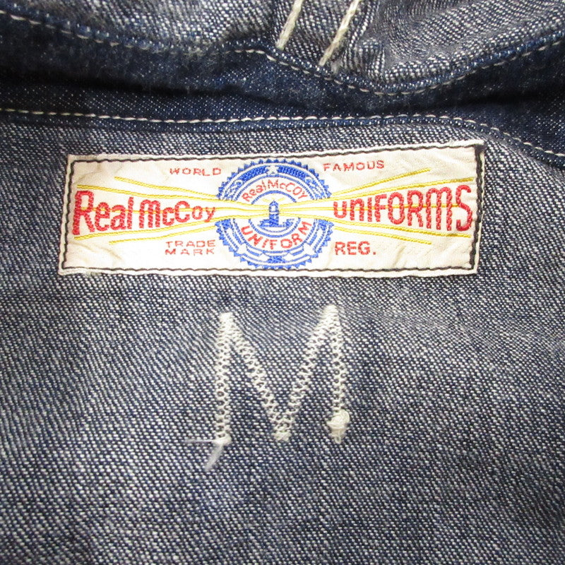 【中古】The REAL McCOY'S | ザリアルマッコイズ U.S. NAVY DENIM PARKA パーカー ブルー サイズ:M
