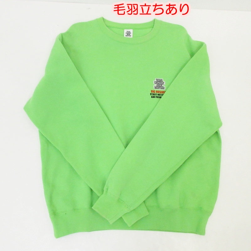【中古】BlackEyePatch | ブラックアイパッチ BIG BUSINESS OG LABEL CREW SWEAT スウェット グリーン サイズ:L