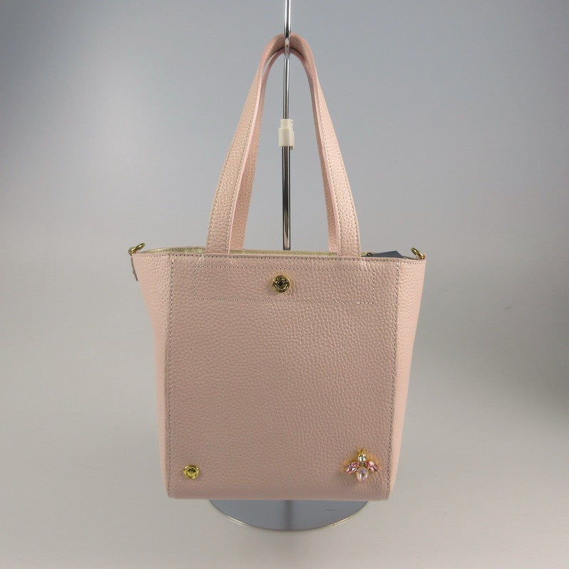 【中古】A.D.M.J | エーディーエムジェイ ザ・ビーアイコントート18cm ハンドバッグ 22SC0801SSV ピンク
