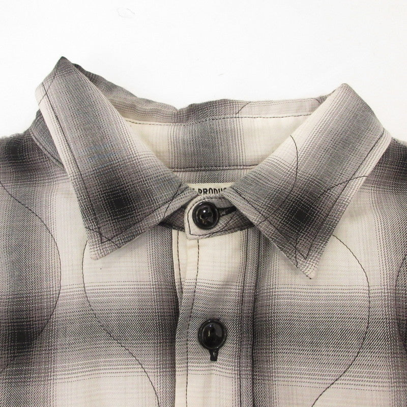 【中古】COOTIE | クーティー Ombre Check Quilting CPO Jacket その他アウター サイズ:M