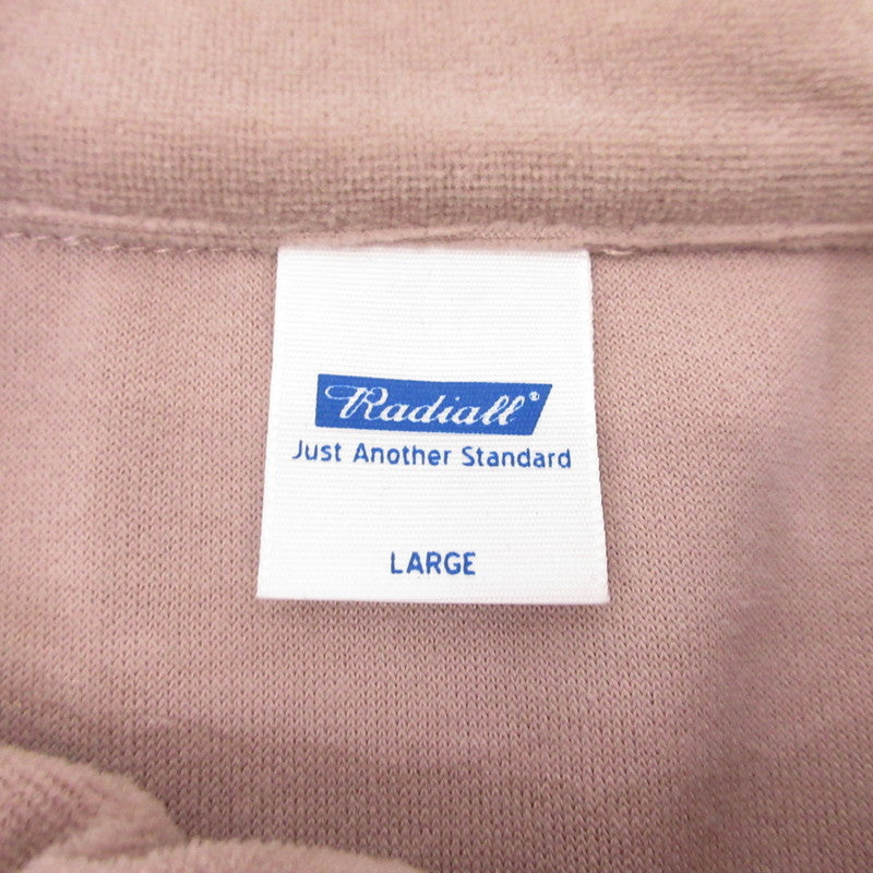 【中古】RADIALL | ラディアル STAND COLLARED SWEATSHIRT L/S ジャージ RAD-22AW-CUT012 ピンク サイズ:L