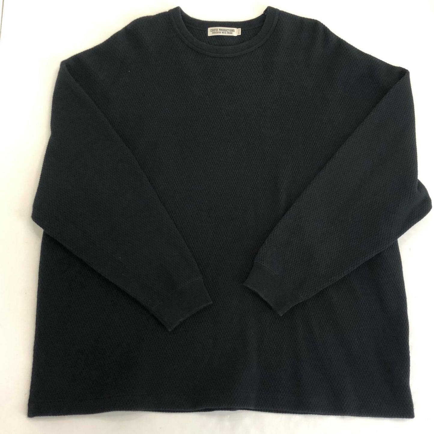 【中古】COOTIE | クーティー Heavy Honeycomb L/S Tee 長袖Tシャツ 2020A/W ブラック サイズ:M