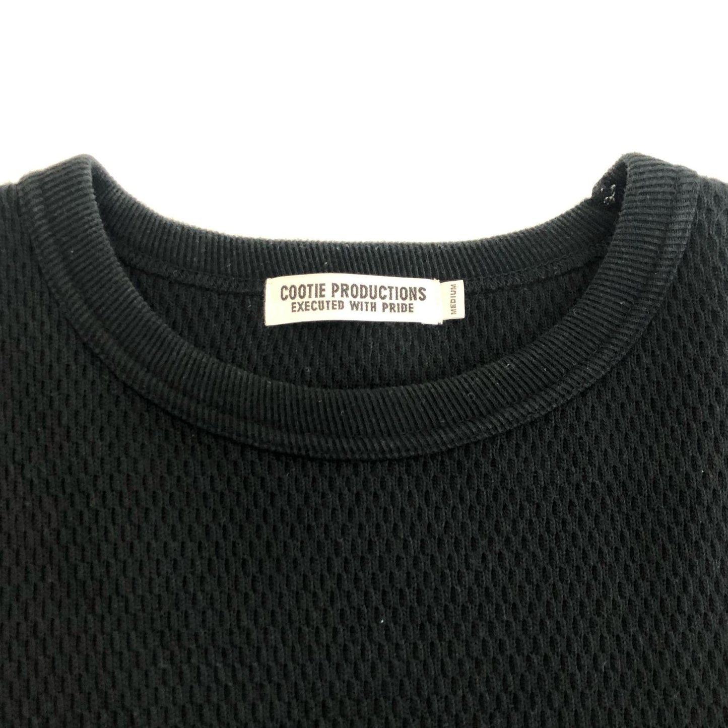【中古】COOTIE | クーティー Heavy Honeycomb L/S Tee 長袖Tシャツ 2020A/W ブラック サイズ:M