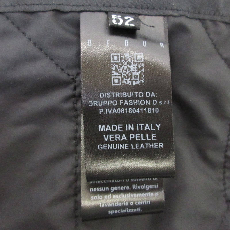 【中古】 GIUBBINO MONTONE UOMO 中綿ジャケット DF861 ブラック サイズ:52