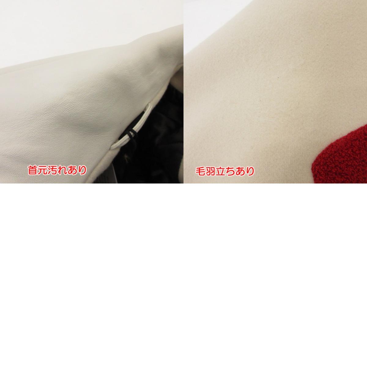 【中古】 VARCITY JACKET スタジャン MPD33W23 アイボリー サイズ:XL