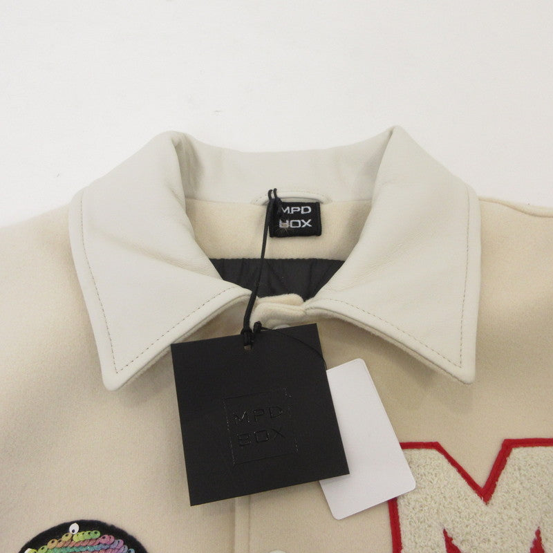 【中古】 VARCITY JACKET スタジャン MPD33W23 アイボリー サイズ:XL