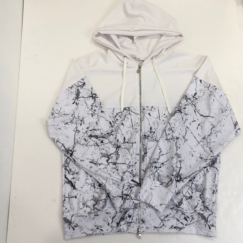 【中古】RESOUND CLOTHING | リサウンドクロージング PAISLEY RUSH OVER ZIPUP HOODIE パーカー RC32-C-001 ホワイト サイズ:3