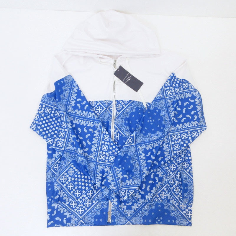【中古】RESOUND CLOTHING | リサウンドクロージング PAISLEY RUSH OVER ZIPUP HOODIE パーカー RC32-C-001 ブルー サイズ:3