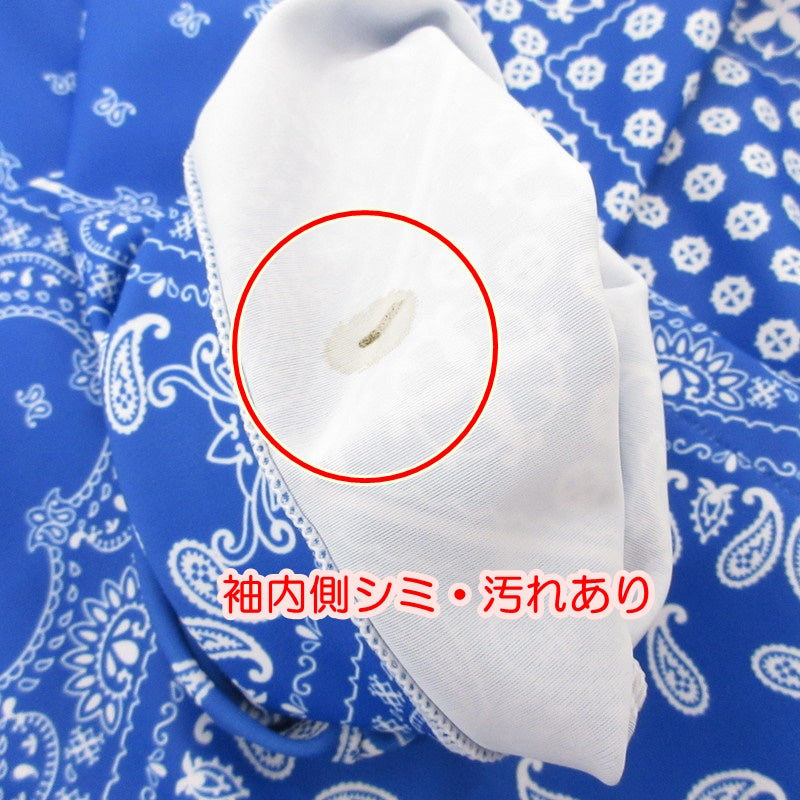 【中古】RESOUND CLOTHING | リサウンドクロージング PAISLEY RUSH OVER ZIPUP HOODIE パーカー RC32-C-001 ブルー サイズ:3
