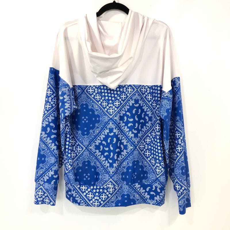 【中古】RESOUND CLOTHING | リサウンドクロージング PAISLEY RUSH OVER ZIPUP HOODIE パーカー RC32-C-001 ブルー サイズ:1