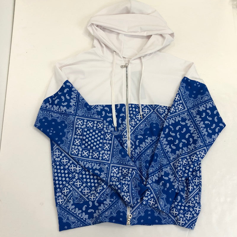 【中古】RESOUND CLOTHING | リサウンドクロージング PAISLEY RUSH OVER ZIPUP HOODIE パーカー RC32-C-001 ブルー サイズ:1