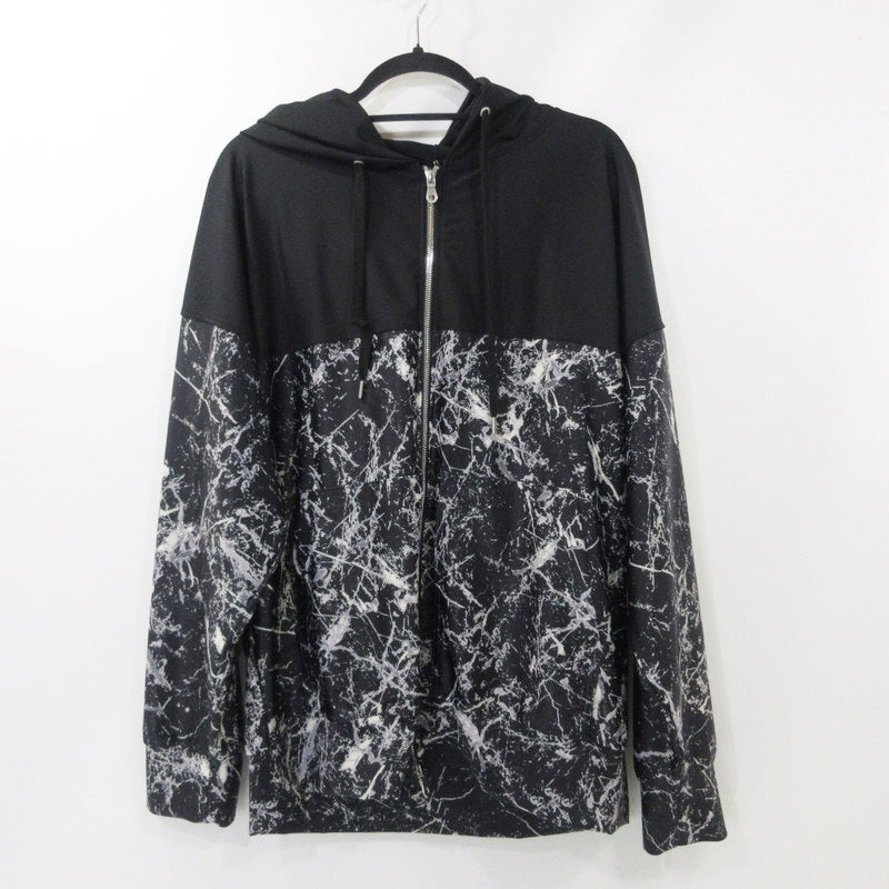 【中古】RESOUND CLOTHING | リサウンドクロージング PAISLEY RUSH OVER ZIPUP HOODIE パーカー RC32-C-001 ブラック サイズ:3